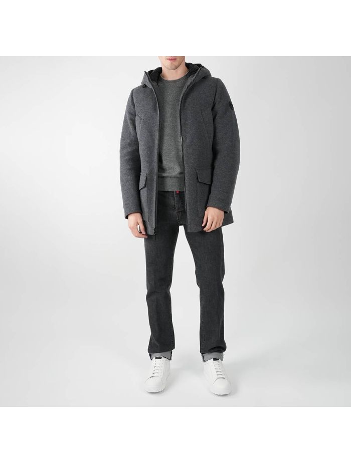 Woolrich Gray Wool Pa Arctic Parka Coat | IsuiT