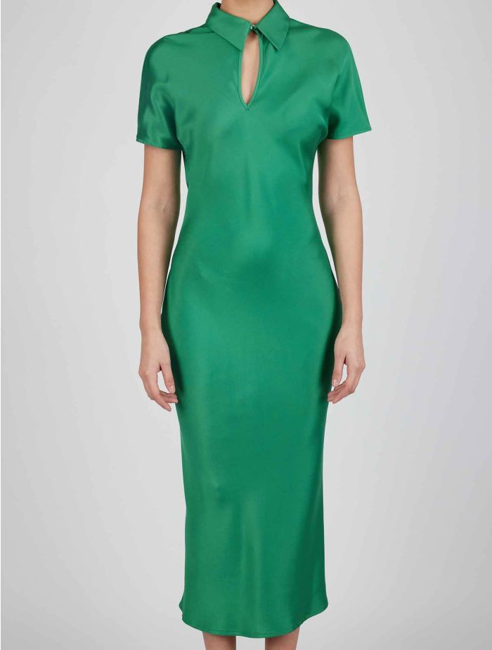 Kiton Green Silk Ea Dress | IsuiT