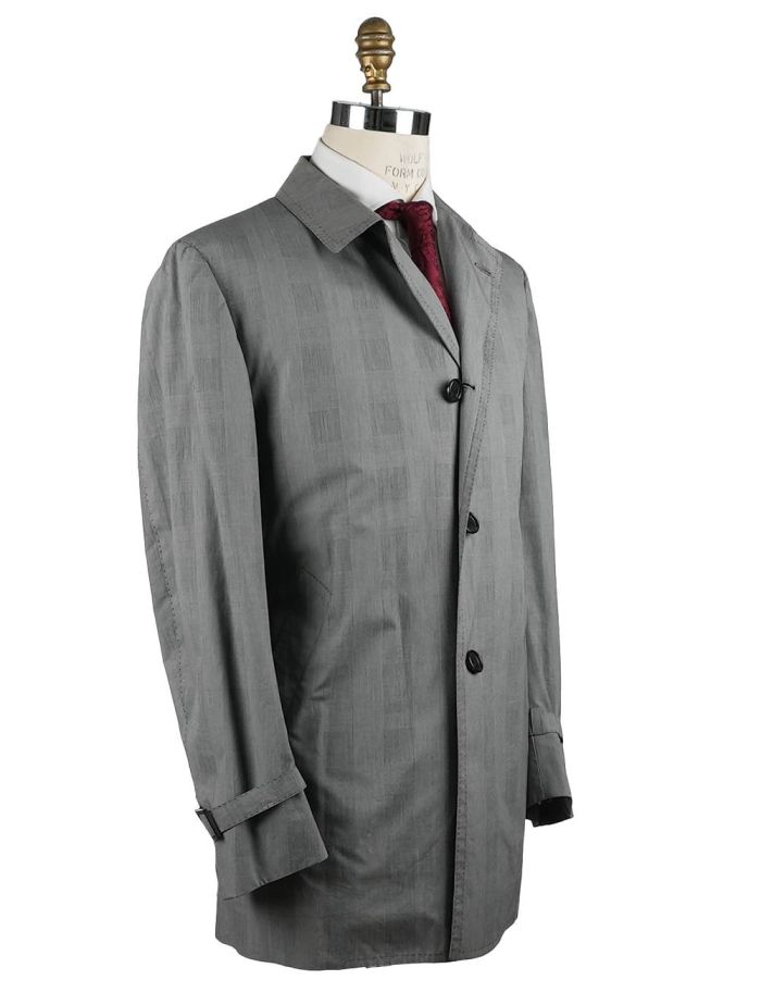 Cesare Attolini Gray Cotton Overcoat | IsuiT