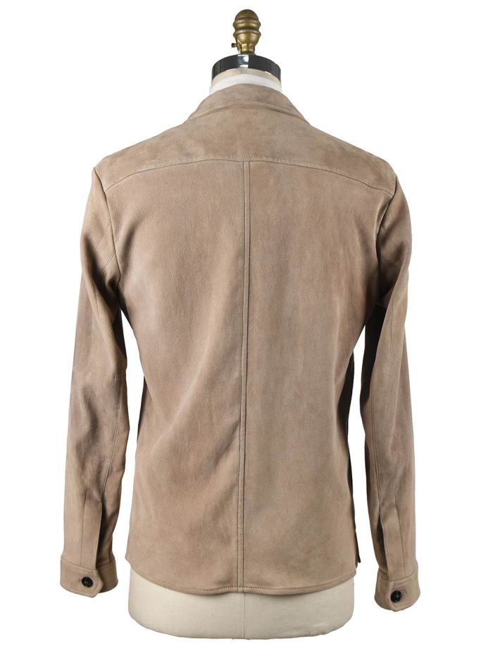 KITON Beige Leather Lambskin Coat | IsuiT