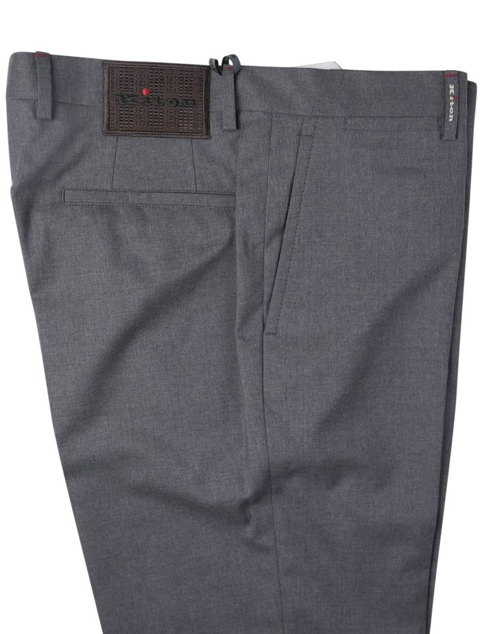 Kiton Gray Wool Dress Pants | IsuiT