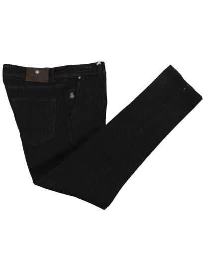 Luigi Borrelli Black Cotton Ea Jeans