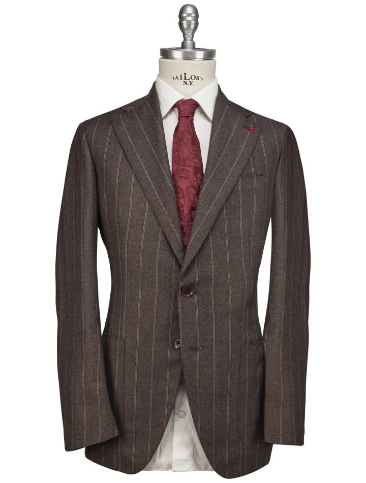 Isaia Isaia Brown Wool Suit Brown 000