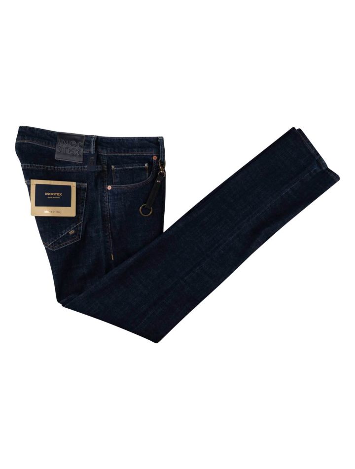 Incotex Incotex Dark Blue Cotton Ea Jeans Dark Blue 000