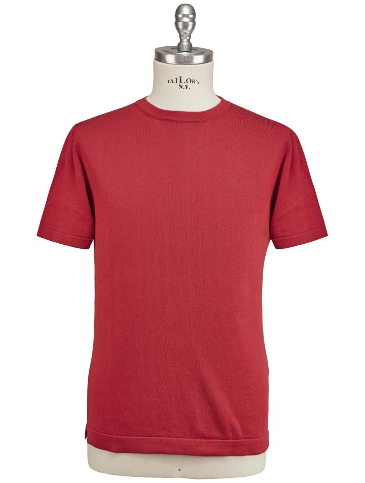 Luigi Borrelli Luigi Borrelli Red Cotton T-Shirt Red 000