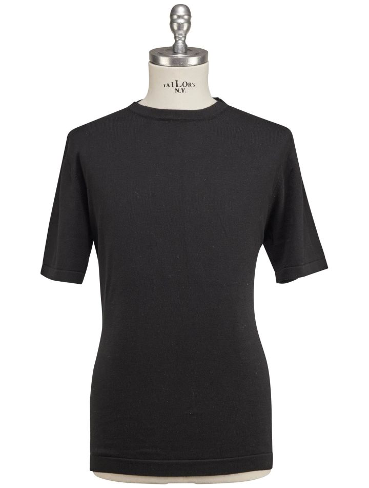 Luigi Borrelli Luigi Borrelli Black Cotton T-Shirt Black 000
