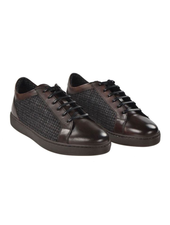 Kiton KITON Brown Leather Cashmere Shoes Brown 000