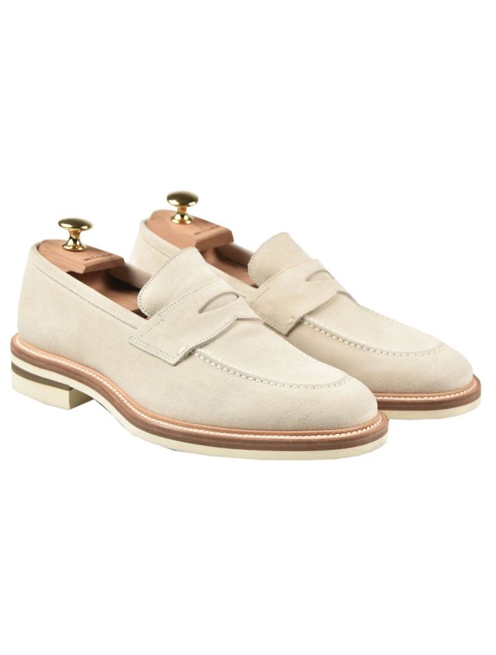 Kiton KITON Beige Leather Suede Shoes Beige 000