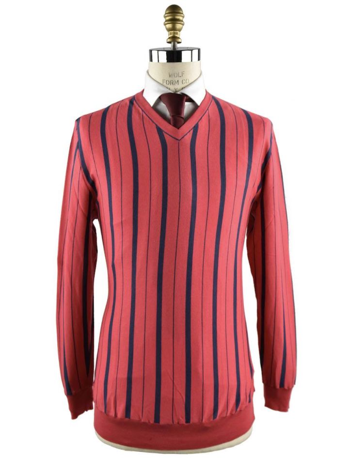 Kiton Kiton sweater v-neck Red/Blue 000