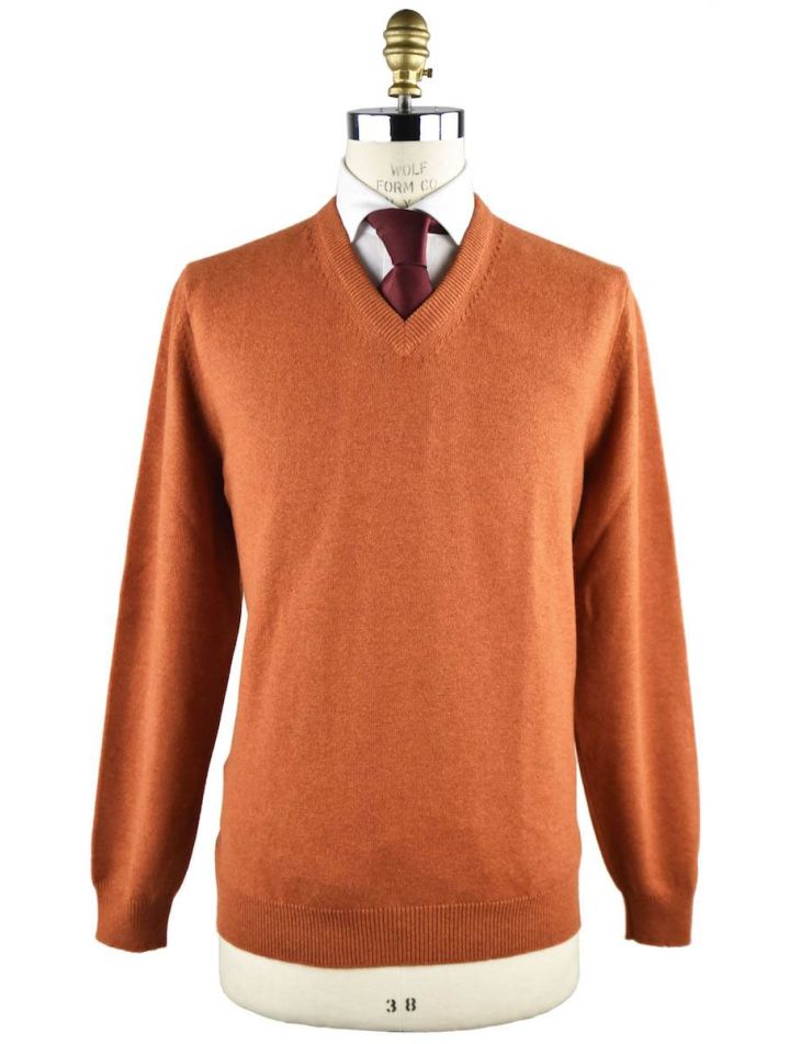 Kiton Kiton sweater v-neck Orange 000