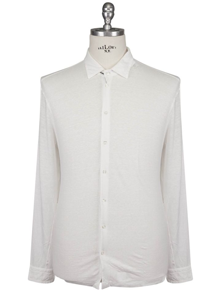 Gran Sasso Gran Sasso White Linen Ea Shirt White 000