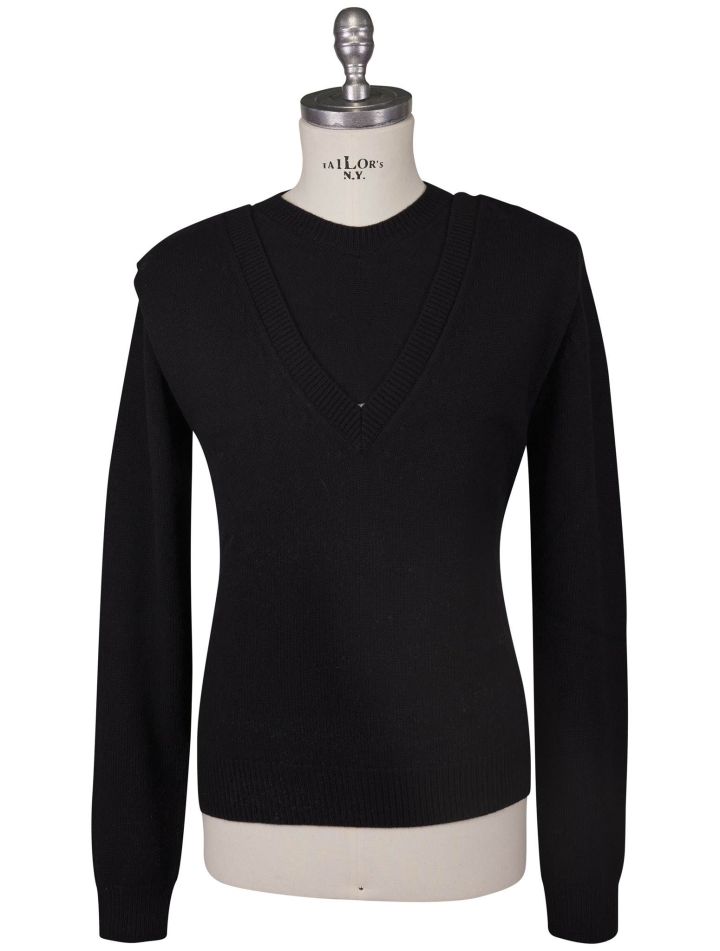 Bottega Veneta Bottega Veneta Black Wool Sweater V-Neck Black 000