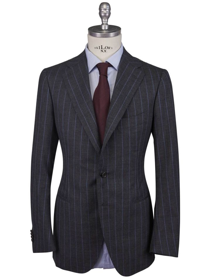 Cesare Attolini Cesare Attolini Gray Blue Wool Suit Gray / Blue 000