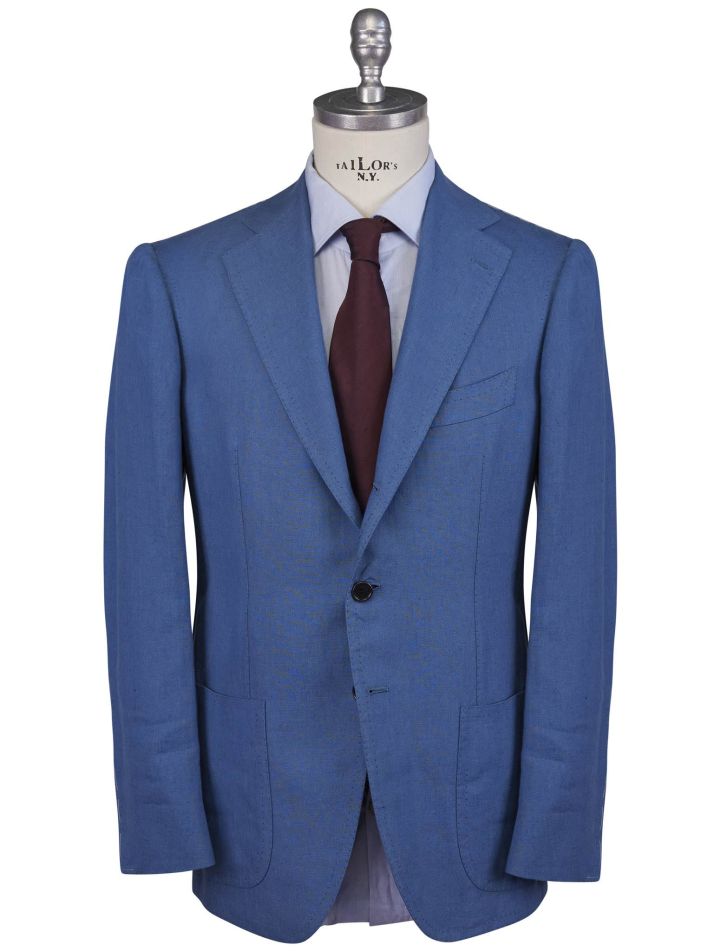 Cesare Attolini Cesare Attolini Light Blue Linen Suit Light Blue 000