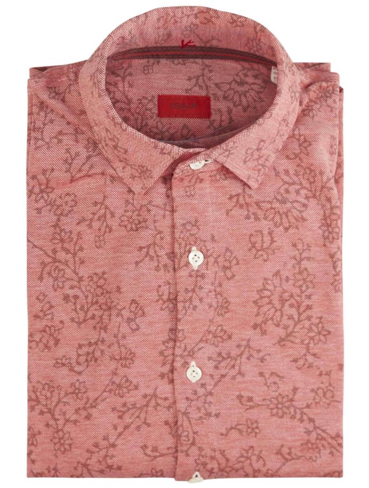 Isaia Isaia Pink Linen Shirt Pink 000