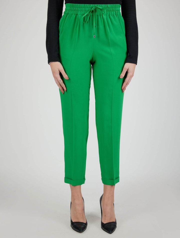 Kiton Kiton Green Silk Pants Green 000