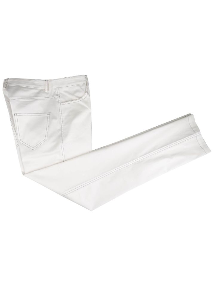 Kiton Kiton White Cotton Ea Jeans White 000