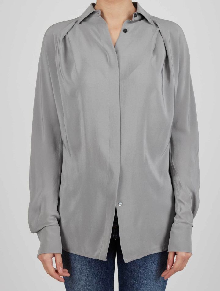 Kiton Kiton Gray Silk Shirt Gray 000