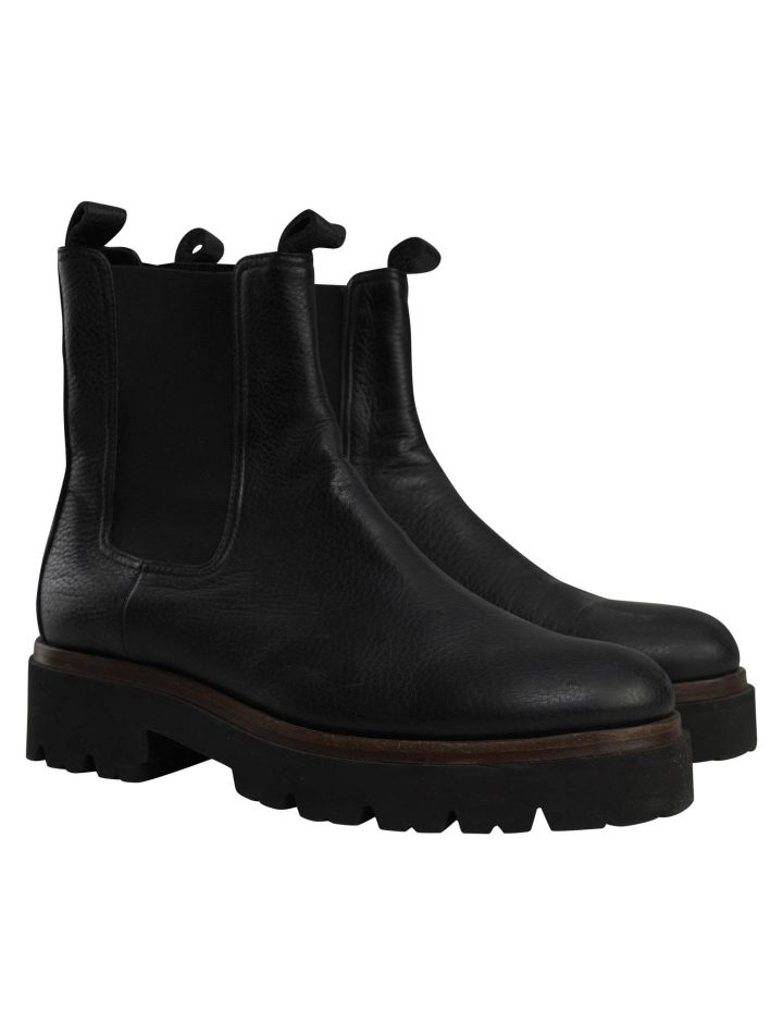 Kiton Kiton Black Leather Boots Black 000
