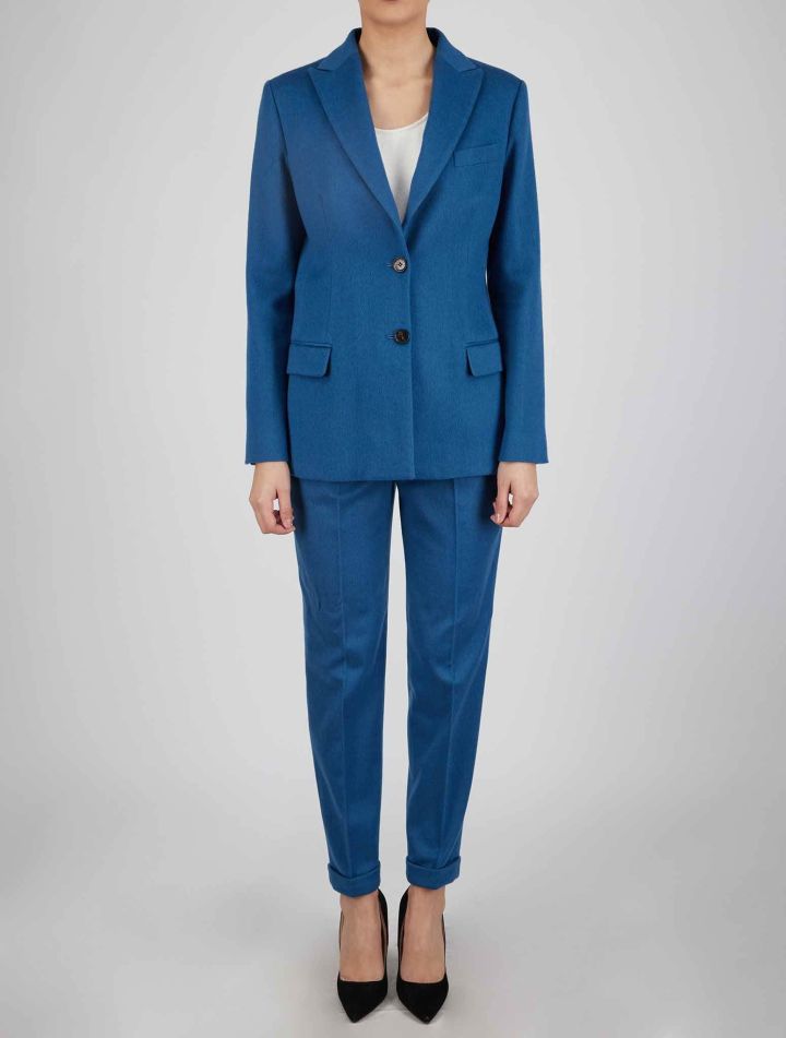 Kiton Kiton Blue Cashmere Silk Suit Blue 000