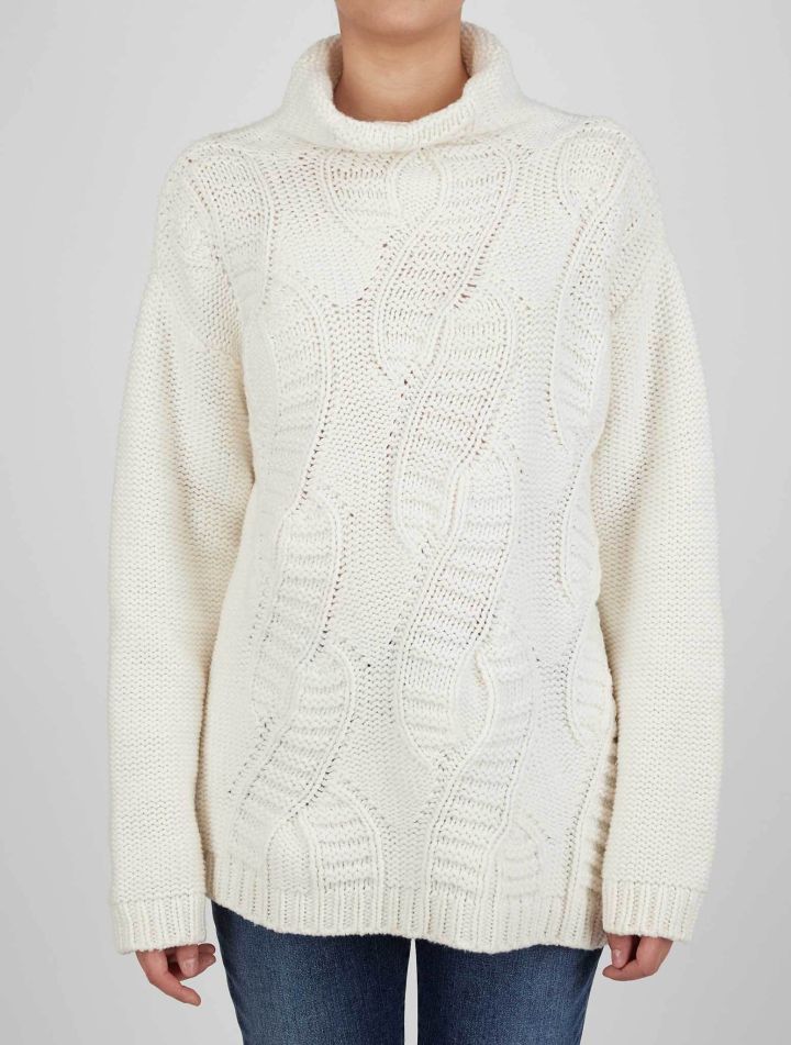 Kiton Kiton White Cashmere Sweater Turtleneck White 000
