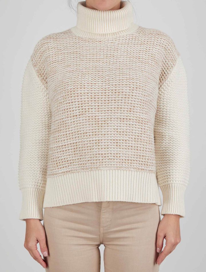 Kiton Kiton White Cashmere Sweater Turtleneck White 000
