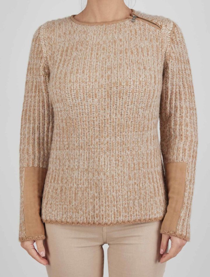 Kiton Kiton Beige Cashmere Silk Sweater Sweater Crewneck Beige 000