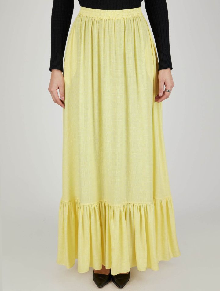 Kiton Kiton Yellow Silk Skirt Yellow 000