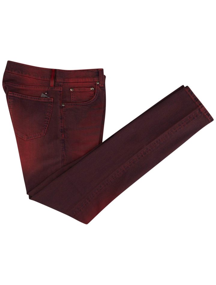 Isaia Isaia Red Cotton Ea Jeans Red 000