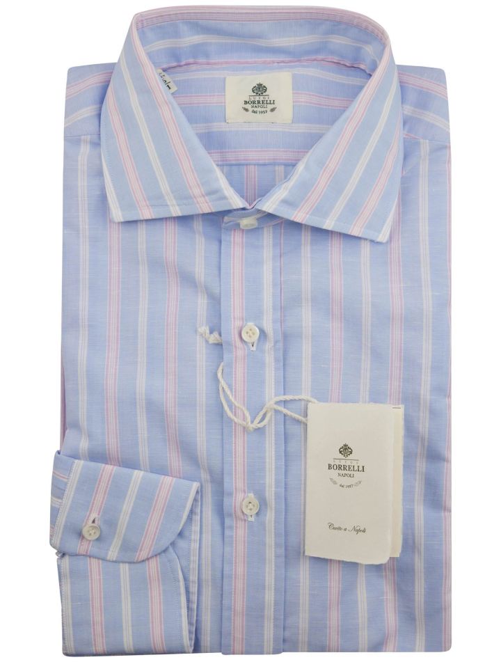 Luigi Borrelli Luigi Borrelli Multicolor Cotton Linen Shirt Multicolor 000