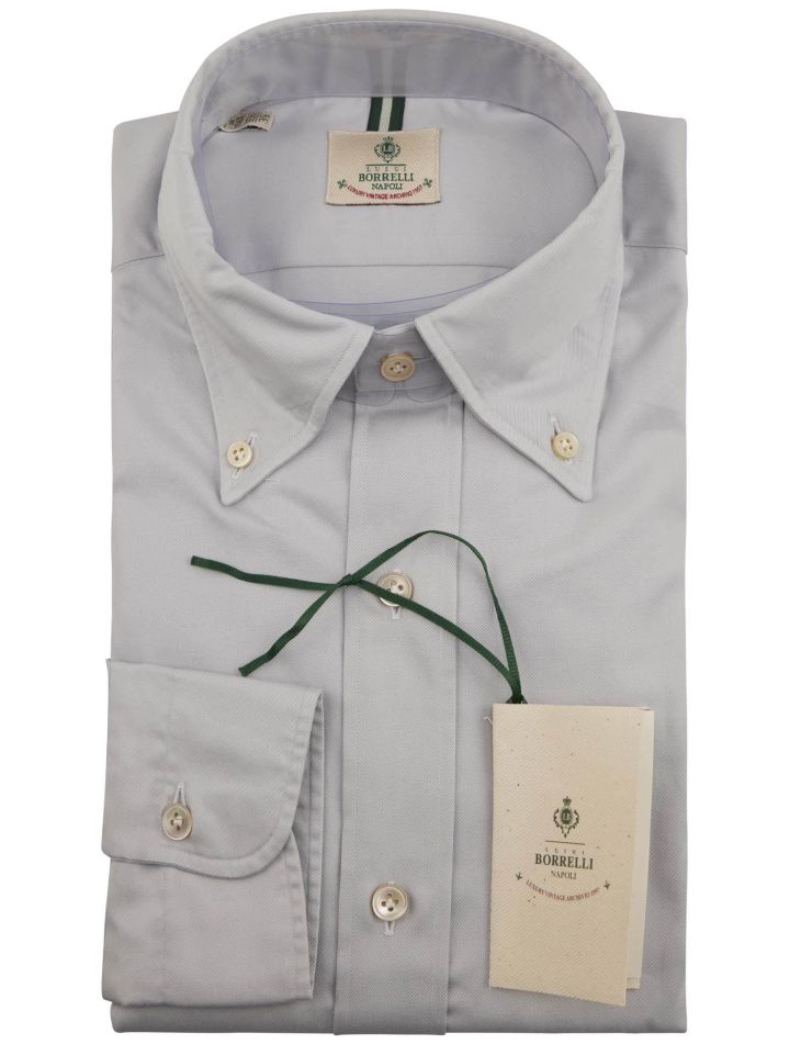 Luigi Borrelli Luigi Borrelli Gray Cotton Shirt Gray 000