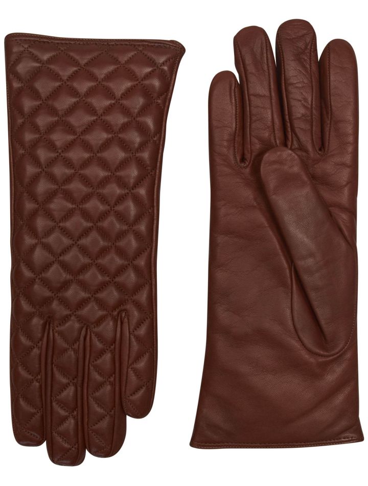 Kiton Kiton Brown Leather Gloves Brown 000
