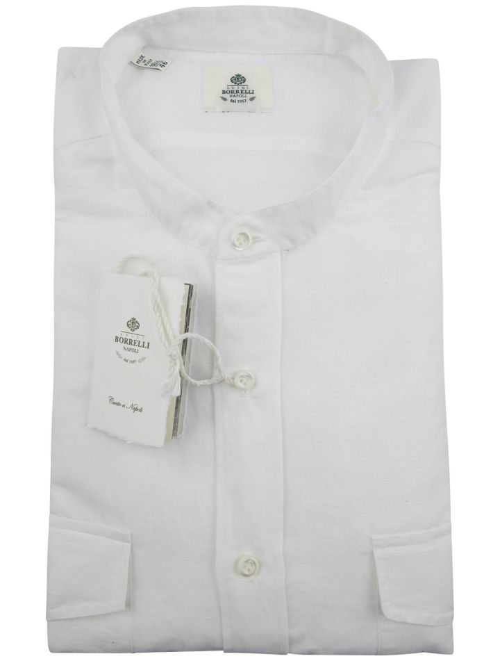 Luigi Borrelli Luigi Borrelli White Cotton Linen Shirt White 000
