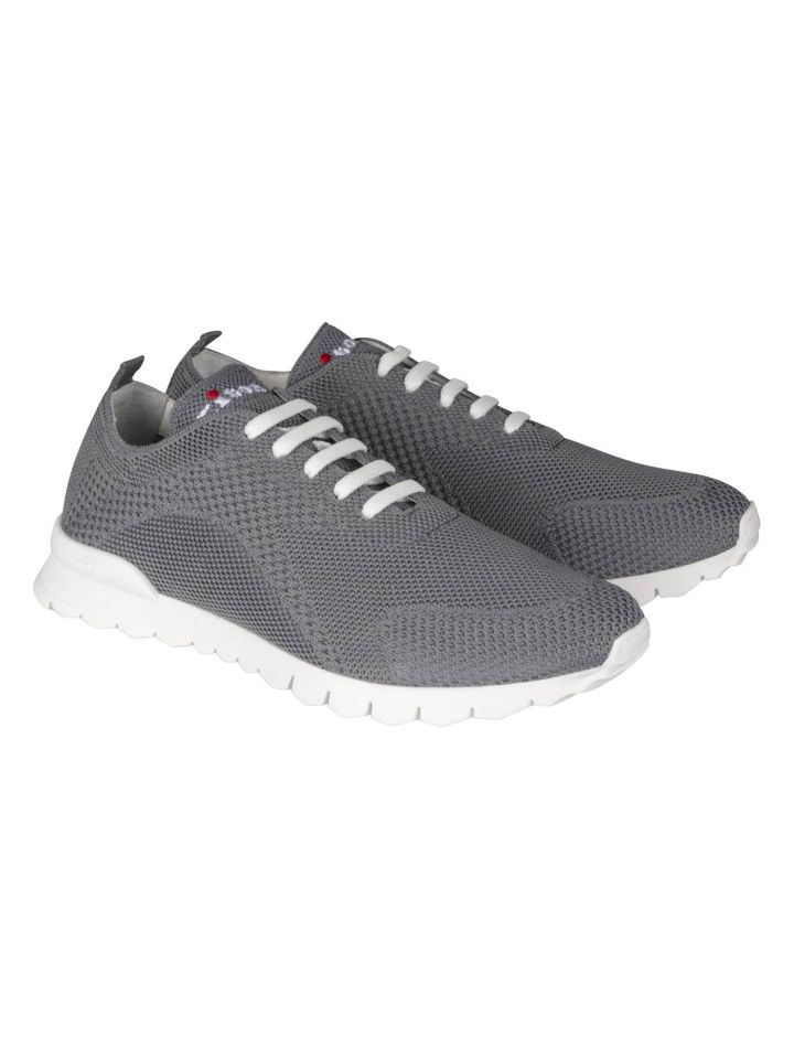 Kiton Kiton Gray Cotton Ea Sneakers FITS Gray 000