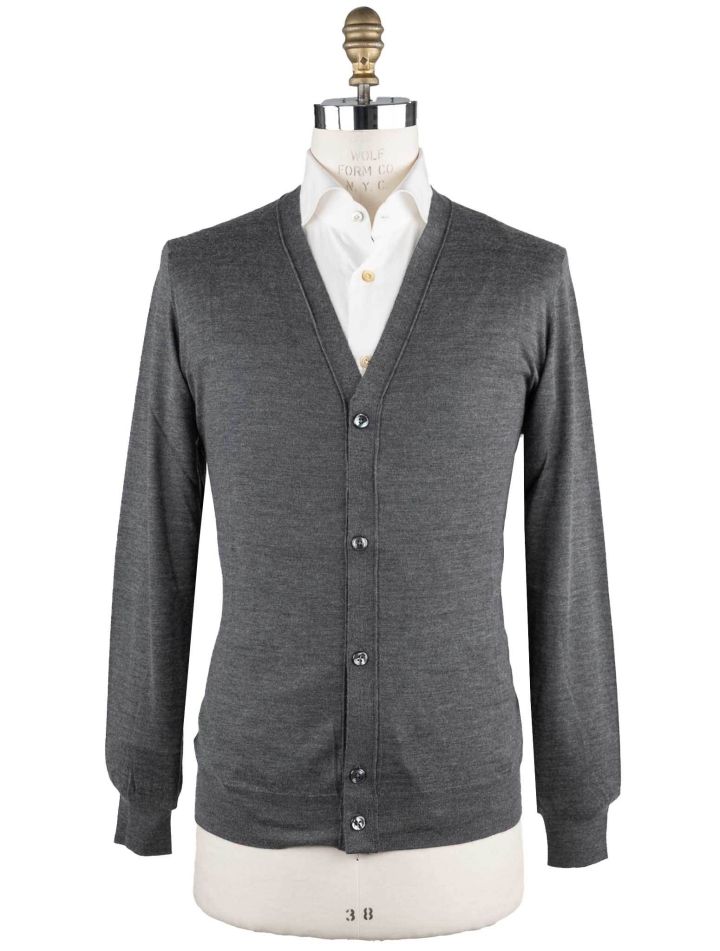 Cesare Attolini Cesare Attolini Grey Cashmere Silk Sweater Cardigan gray 000