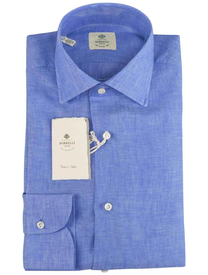 Luigi Borrelli Luigi Borrelli Blue Linen Shirt Blue 000