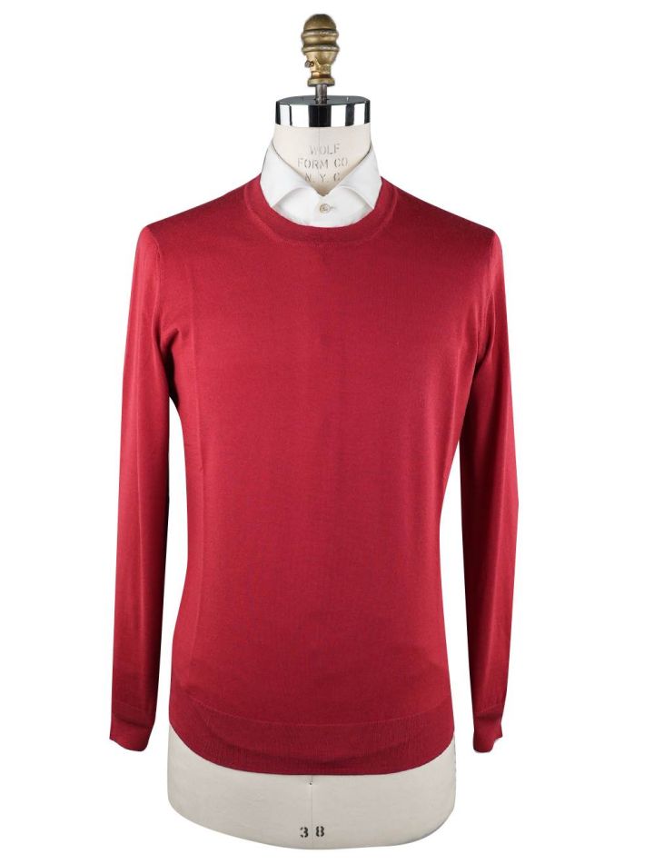 Brunello Cucinelli Brunello Cucinelli Red Virgin Wool Cashmere Sweater Crewneck Red 000