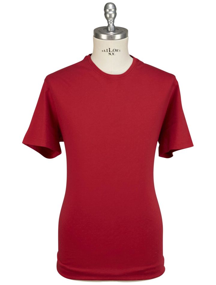 Isaia Isaia Red Cotton T-Shirt Red 000