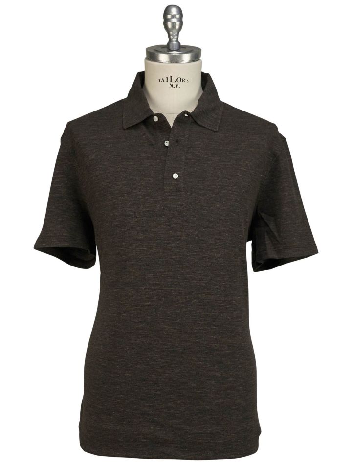 Isaia Isaia Brown Wool Cotton Polo Brown 000