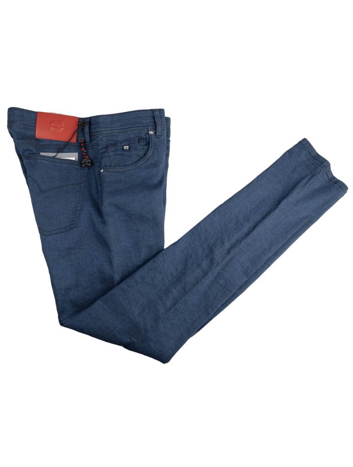 Marco Pescarolo Marco Pescarolo Orange Linen Cotton Ea Jeans Blue 000