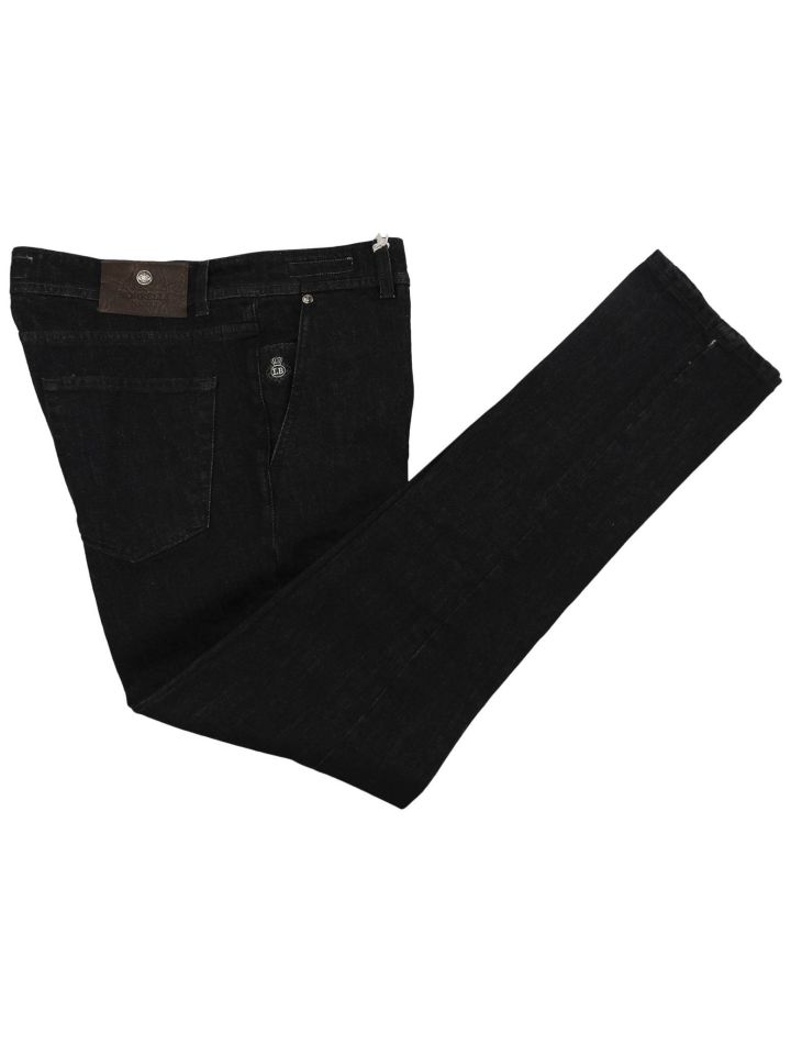 Luigi Borrelli Luigi Borrelli Black Cotton Ea Jeans Black 000