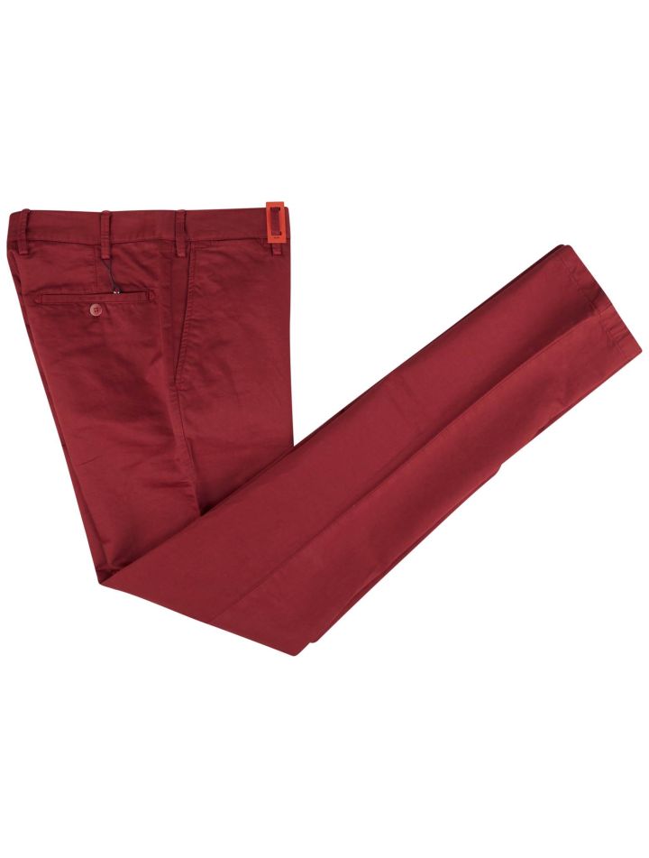 Isaia Isaia Red Cotton Pant Red 000