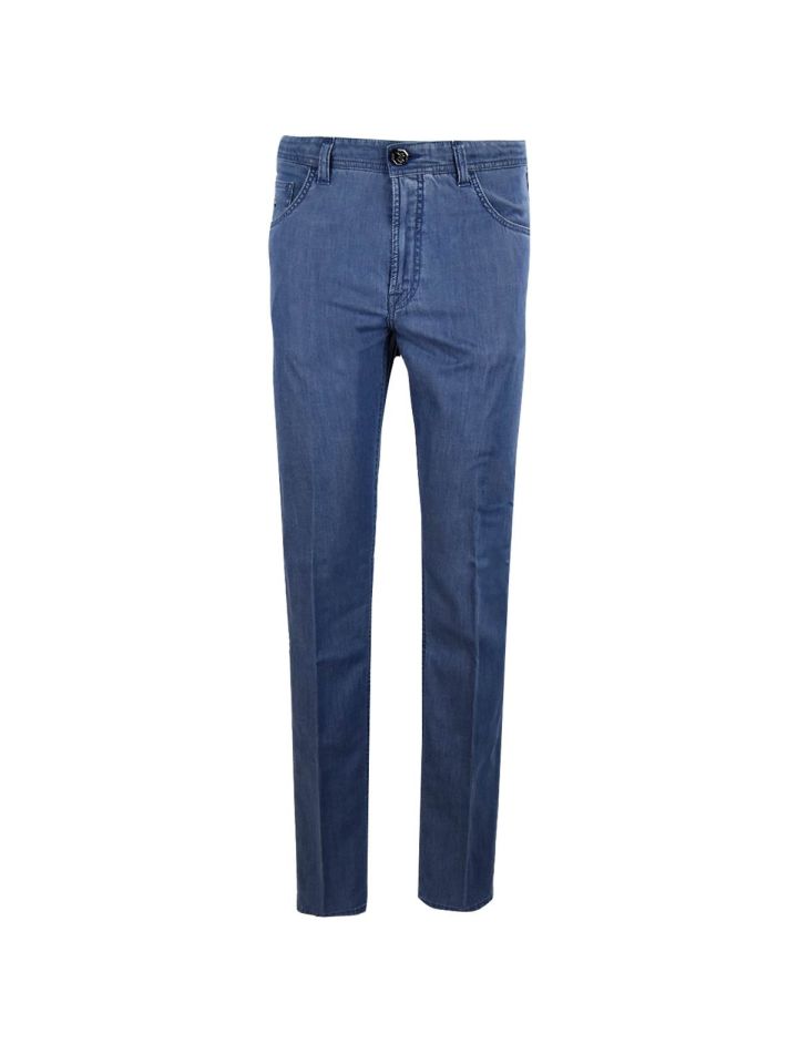 Stefano Ricci STEFANO RICCI Light Blue Lyocel Cotton Ea Jeans Light Blue 000