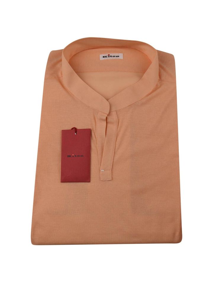 Kiton Kiton Orange Cotton Shirt Orange 000
