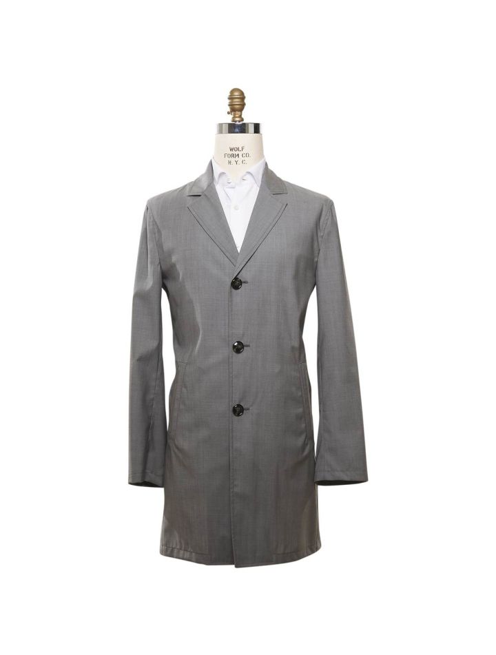 Kiton KITON Gray Wool Coat Gray 000