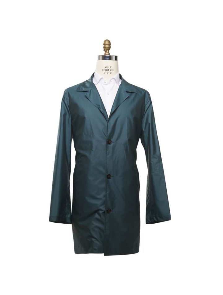 Kiton KITON Green Pl Silk Packable Rain Coat Green 000