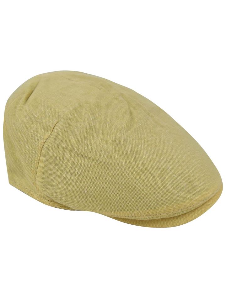 Kiton KITON Yellow Cashmere Linen Silk Flat Cap Yellow 000