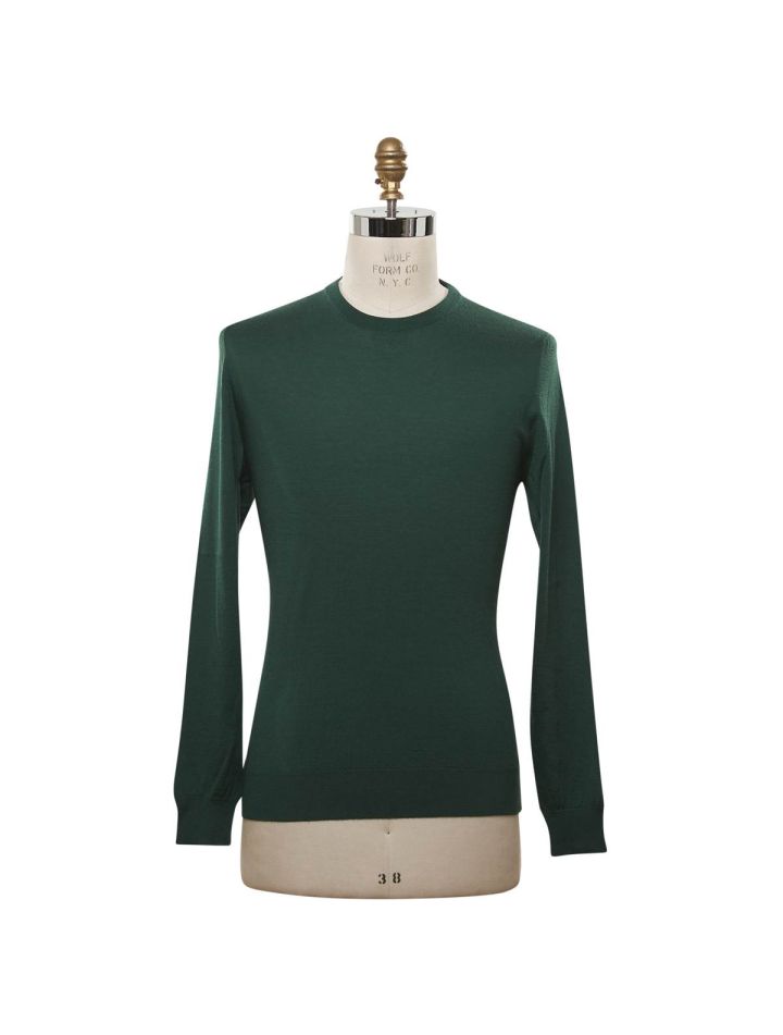 Kiton KITON Green Cashmere Vicuna Sweater Crewneck Green 000