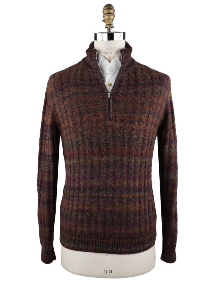 Kiton Kiton Multicolor Cashmere Sweater Half Zip Multicolor 000