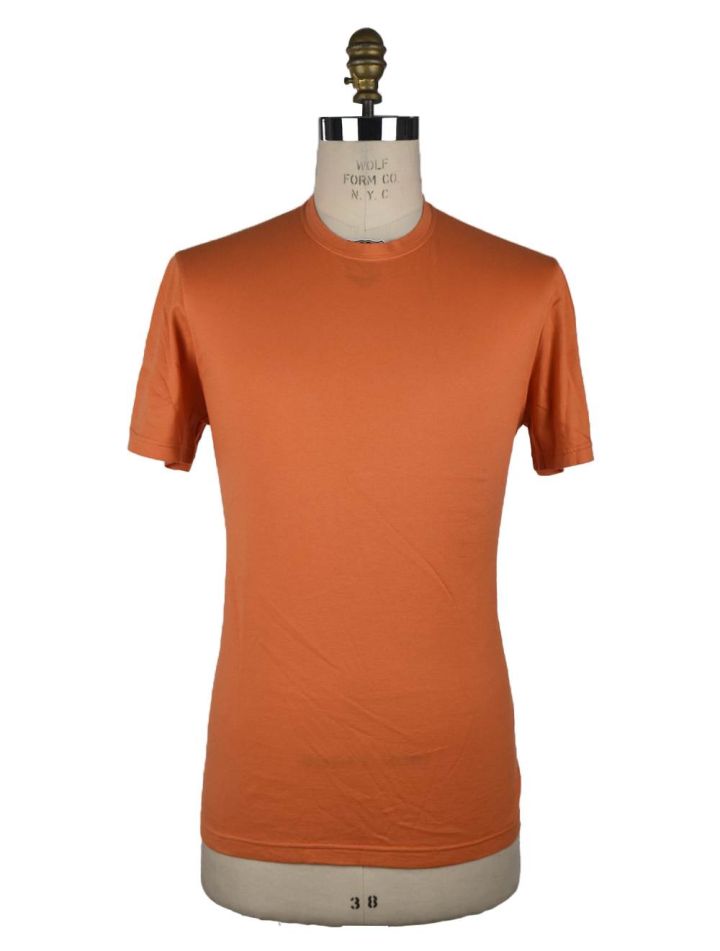 Kiton KITON Orange Cashmere Cotton Tshirt Orane 000